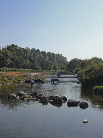 The rocks on the river
